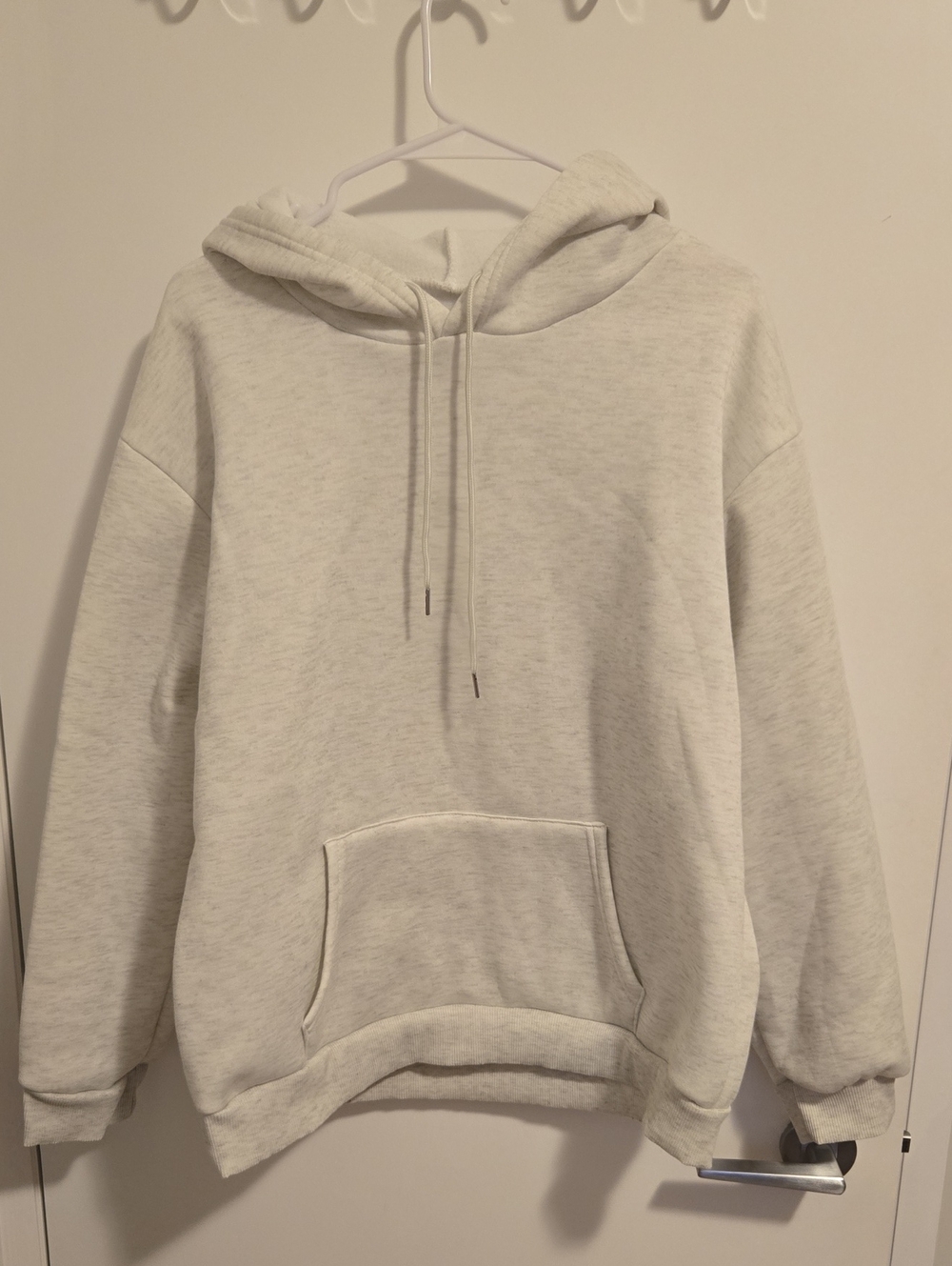 Light Gray Women's Hoodie Sweater - Soft Pullover with Hood